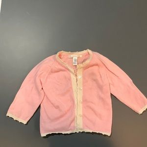 Pottery Barn kids baby cotton and cashmere cardigan